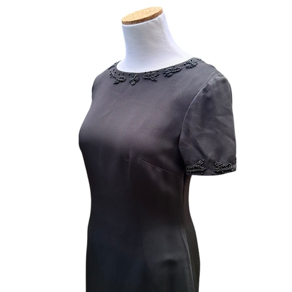 Dolce & Gabbana Beaded Cocktail Dress Black SZ 40 Small - Picture 3 of 16